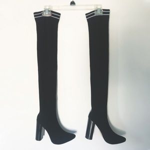 LOVEE Sock Thigh High Boots